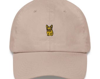 Embroidered French Bulldog Hat, Custom Pet Baseball Cap