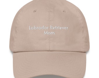 Labrador Retriever Mom Embroidered Hat: Unique Dog Lover Gift