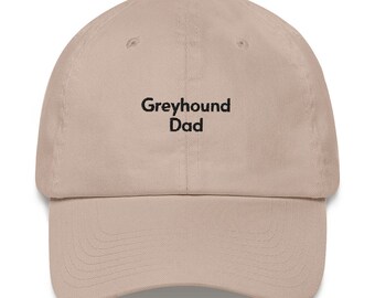 Greyhound Dad Embroidered Hat: Unique Dog Lover Gift