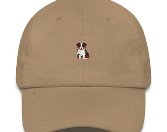Australian Shepherd Embroidered Hat for Dog Mom & Dad: Unique Pet Lover Gift