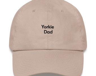 Yorkie Dad Embroidered Hat: Unique Dog Lover Gift