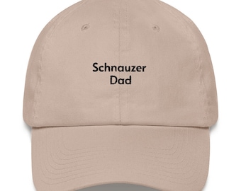 Schnauzer Papa Bestickter Hut: Einzigartiges Geschenk für Hundeliebhaber
