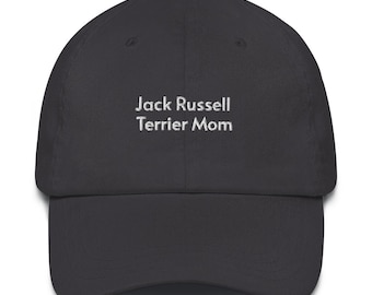 Jack Russell Terrier Mom Embroidered Hat: Unique Dog Lover Gift