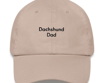 Dachshund Doxie Dad Embroidered Hat: Unique Dog Lover Gift