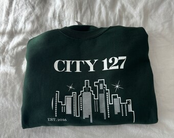 NCT 127 Crewneck + Fact Check Member Sticker | City 127 Subtle Kpop Sweatshirt NCT Kpop Merch