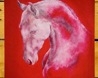 White Horse Print