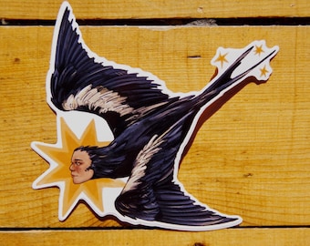 Human-Bird Sticker