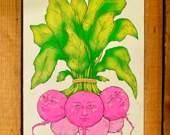 Radish Riso Print
