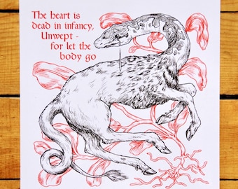 Questing Beast Riso Print