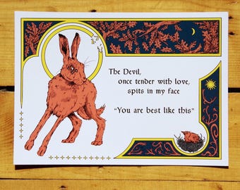 Devil Hare Print