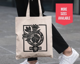 Feminist Canvas Tote Bag Strong Women gift Large Feminist Tote for Empowered Women Feminist Gift Sapphic Tote Female Symbol Canvas Tote Bag