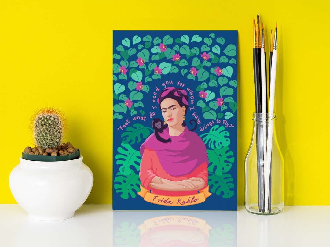 Frida Kahlo Gifts Captivating Mexican Art Print Celebrating - Etsy