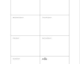 Weekly planner