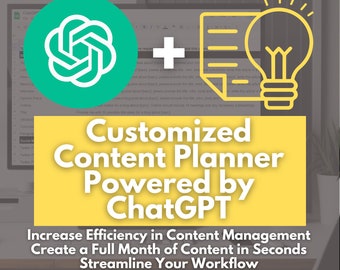 Custom Content Planner Powered by ChatGPT - Effective Marketing Strategies