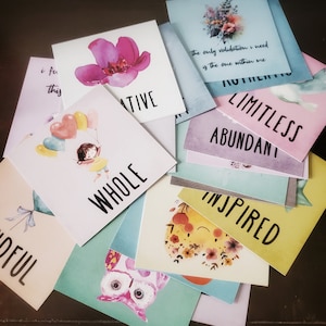 Inspirational Gift for Self Care Deck of Cards for Mindful Living