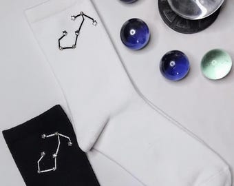 SCORPIO Zodiac Star Constellation Socks 2PK