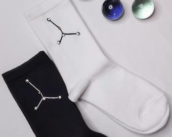 CANCER Zodiac Star Constellation Socks 2PK