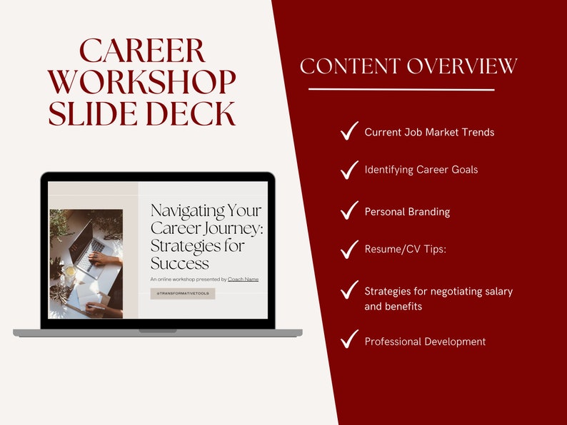 Career Coach Toolkit: Workbook & Canva Templates Bundle (Digital Download) image 6