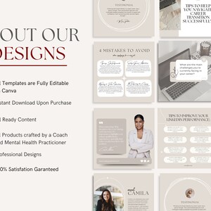 Career Coach Toolkit: Workbook & Canva Templates Bundle (Digital Download) image 9