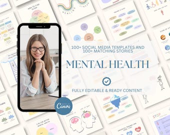 Modelli Instagram per la salute mentale: social media per terapisti (Canva)