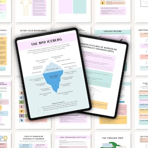 Borderline Personality Disorder Worksheets | BPD Coping Skills ...
