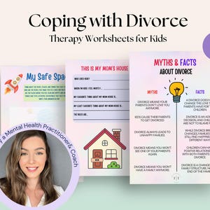 Coping with Divorce Worksheets for Kids Therapy Worksheet Kids Therapy Resources Parents Separation Worksheets Kids Coping Skills Worsheets