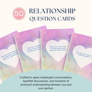 Tarjetas de preguntas sobre relaciones: Comunicación de pareja (Descarga digital)