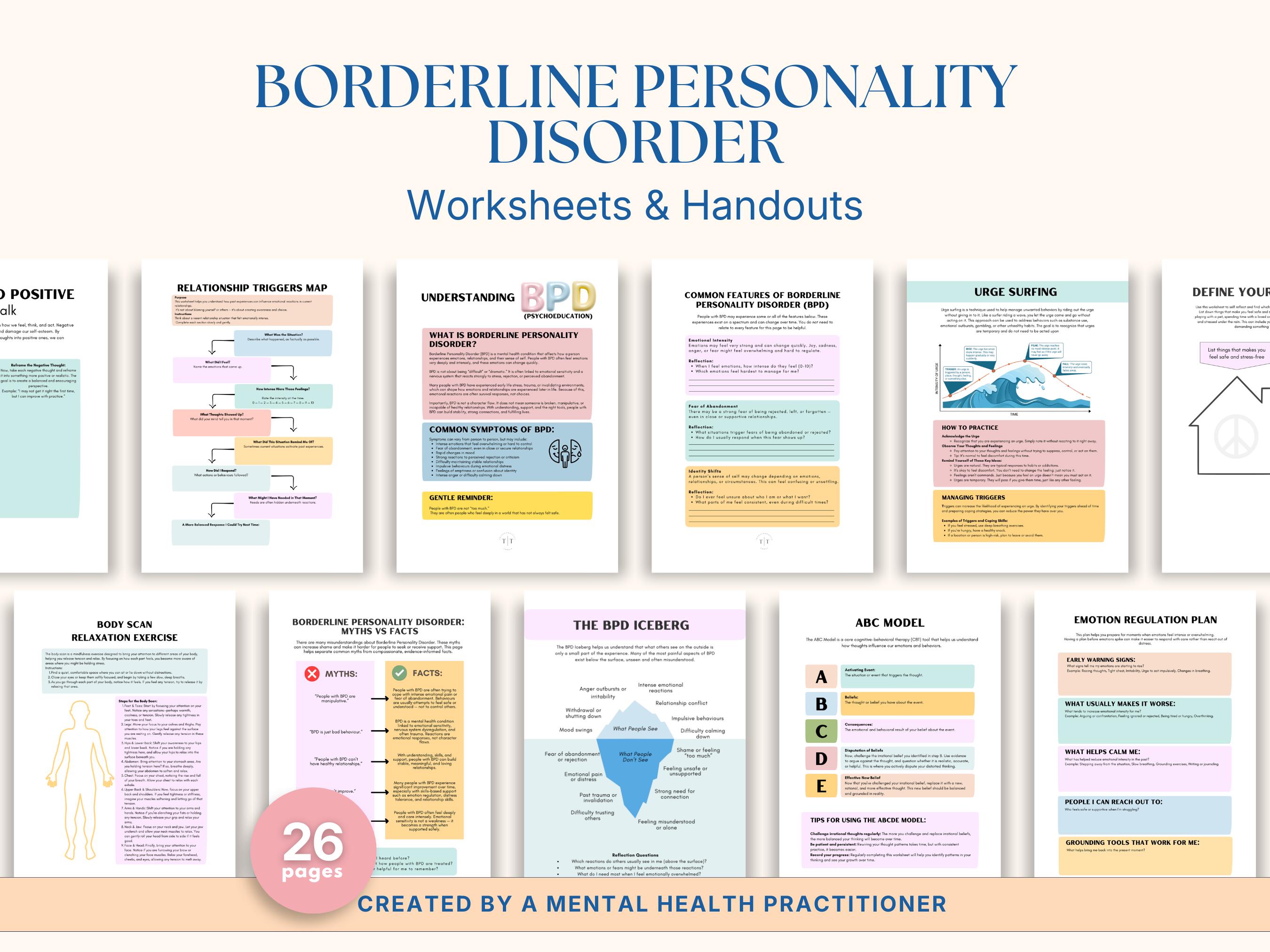 Coping skills for BPD patients.