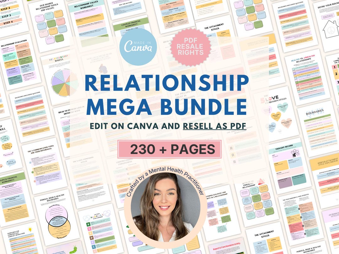 Couples Therapy Worksheet Bundle: Relationship Counseling Tools - Etsy