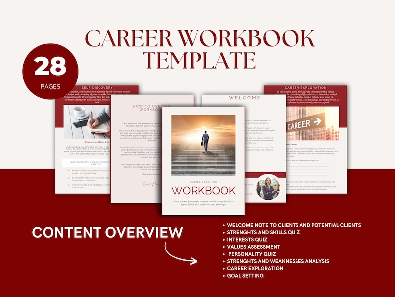 Career Coach Toolkit: Workbook & Canva Templates Bundle (Digital Download) image 5