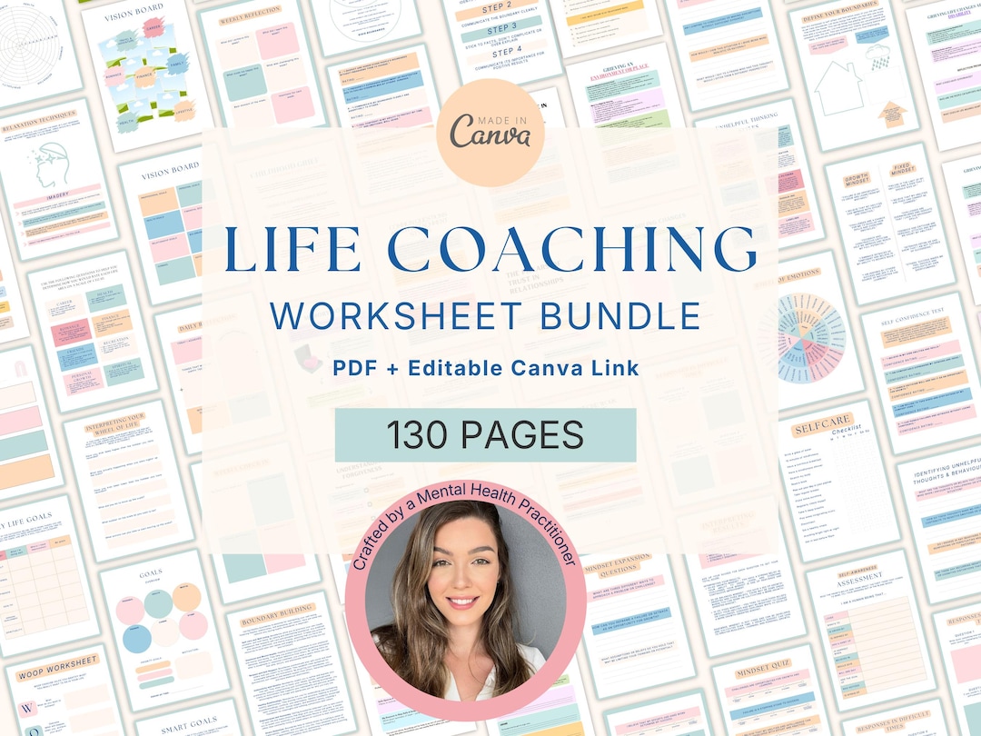 130 Life Coaching Templates: Canva Coaching Tools (digital Download) - Etsy