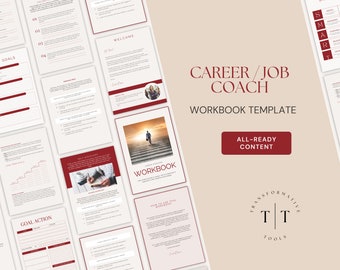 Career Coaching Workbook Template: Editable Client Resources