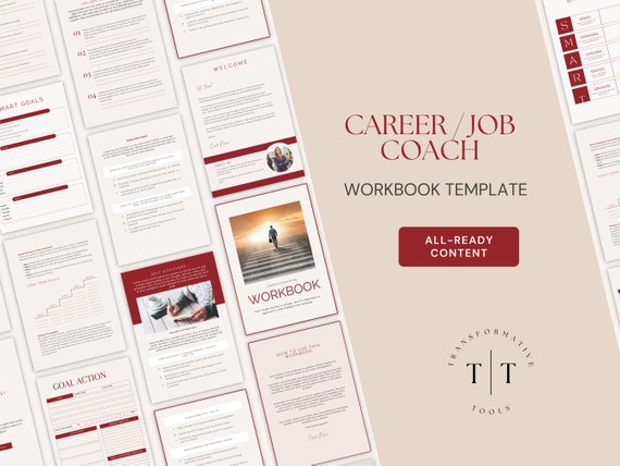 Career Coaching Workbook Template: Editable Client Resources