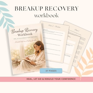 Breakup Recovery Workbook | Self Love & Healing Journal | No Contact Plan  Closure Guide | Emotional Healing | Heartbreak  Divorce Recovery