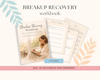Breakup Recovery Workbook | Self Love, Healing Journal, No Contact Plan (Digital Download)