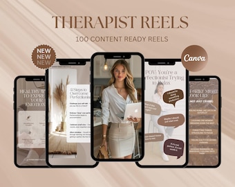 Modelli di Therapist Reels: Social media sulla salute mentale (modificabili da Canva)