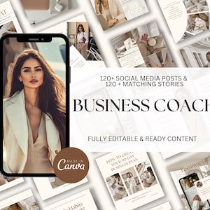 Business Coach Instagram Templates Mindset Coach Social media post Digital Marketing Instagram Template Social Media Manager Instagram
