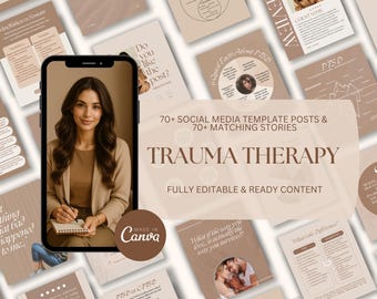 Modelli Instagram per la terapia del trauma: post beige sulla salute mentale