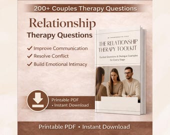 Libro di domande sulla terapia di coppia / Oltre 200 spunti per la consulenza di coppia / Quaderno di lavoro sulla terapia di coppia in formato PDF / Strumenti per la consulenza matrimoniale