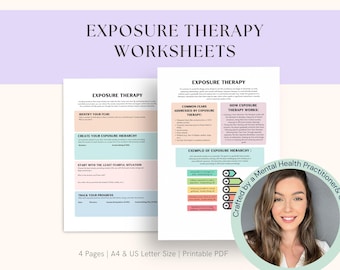 Schede di lavoro sulla terapia dell'esposizione: esplorazione di ansia e preoccupazione (download digitale)