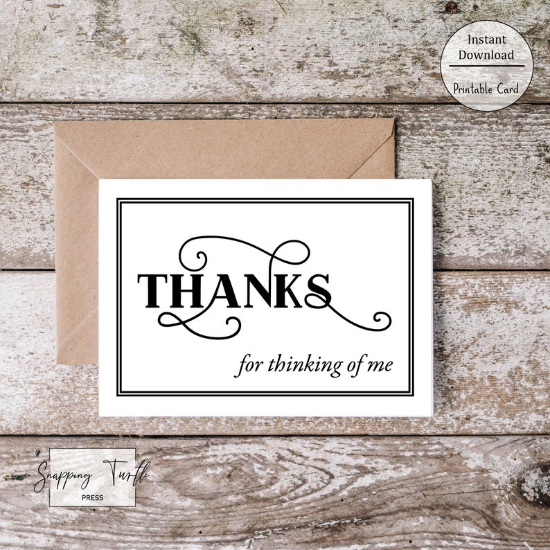 Thank You Printable Card Instant - Il 794xN.4955593083 Rkj1 