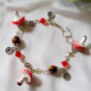 Mushroom Charm Bracelet