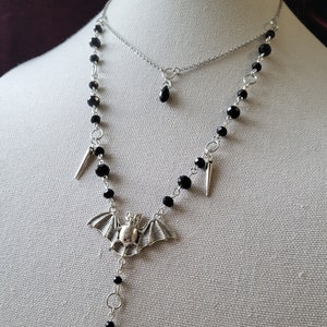 Gothic Fledermaus Rosenkranz Halskette