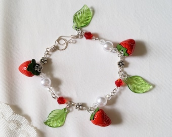 Strawberry Charm Bracelet