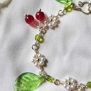 Cherry Blossom Charm Bracelet