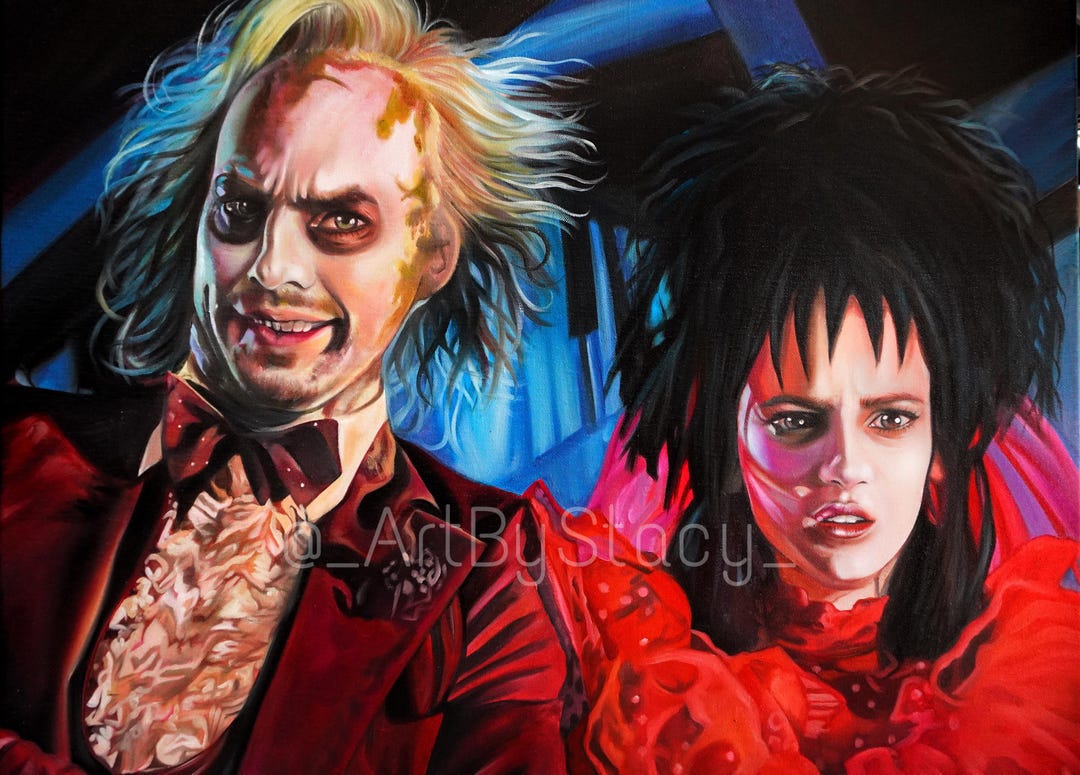 Beetlejuice &amp; Lydia Wedding - Poster Print - Wall Decor - Spooky ...