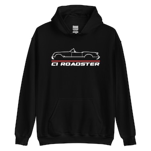 Hoodie For Corvette Roadster C1 1953 Fans- Ugly Christmas Sweater Style Car Apparel, Best Holiday Gift For Dad/Boyfriend