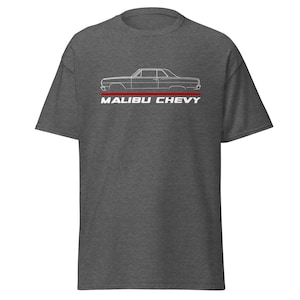 Premium T-Shirt For Malibu 1965 Chevy Car Enthusiast Grandpa Dad Mom Son Boyfriend Christmas Gift Unisex Tee Shirt