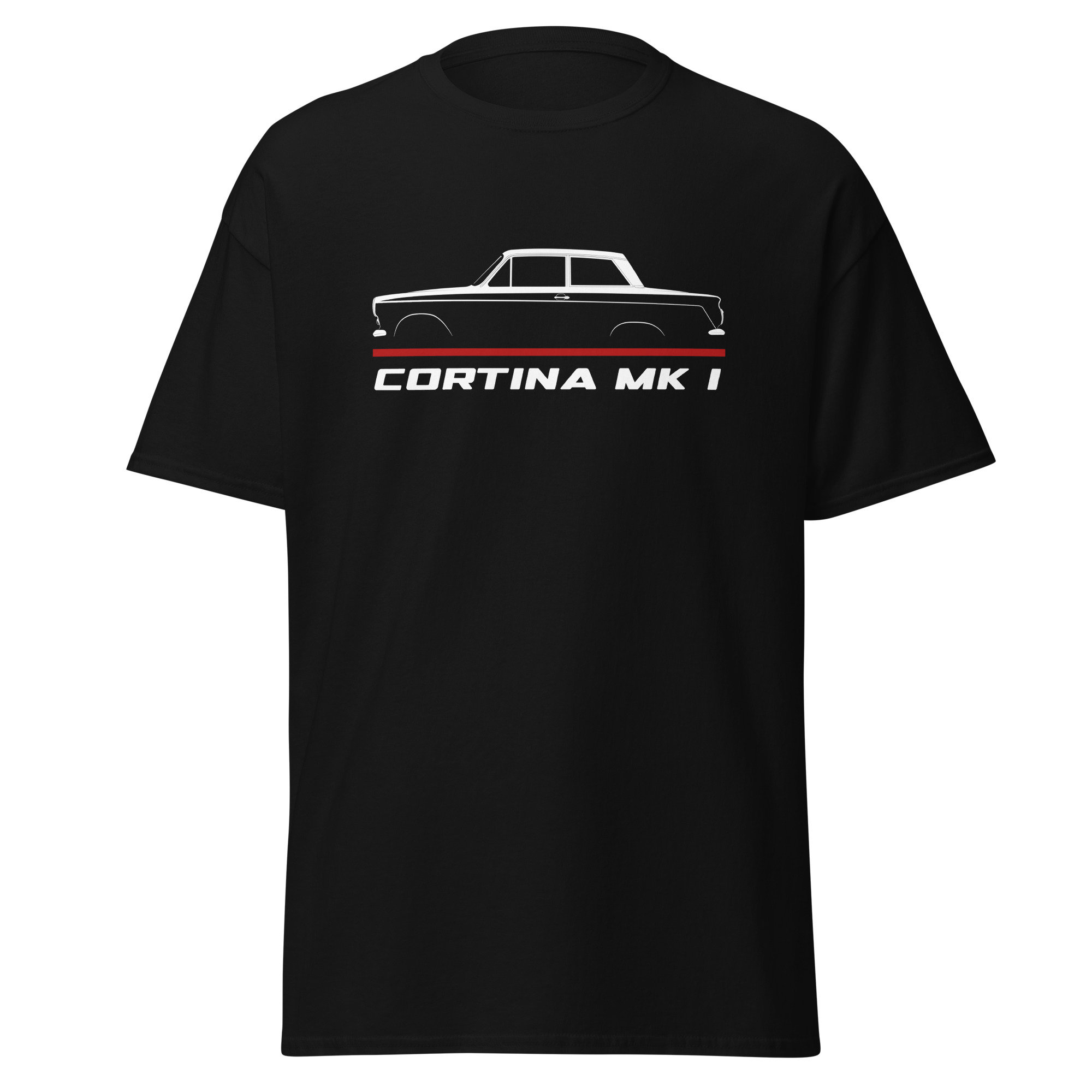 Premium T-Shirt für Cortina Mk I 1962-1966 Auto-Enthusiast Opa Papa Mama Sohn Freund Weihnachtsgeschenk Unisex T-Shirt