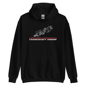Hoodie For Crankshaft Engine Fans- Ugly Christmas Sweater Style Car Apparel, Best Holiday Gift For Dad/Boyfriend
